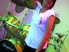 Raffie Korg loves music so much she does a striptease in the music room