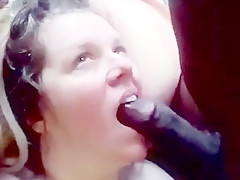 Interracial  slut. fucks. And sucks bbc