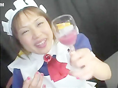 Adorable Japanese schoolgirls swallowing heavy loads of fresh semen