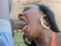 Elegant black gentleman has awesome outdoor banging with fat slut