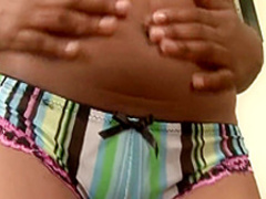 Stunning black lesbians fulfill their fantasy with a strap-on dildo