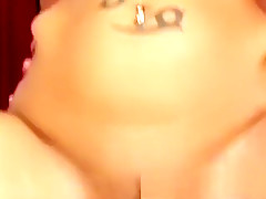 Enchanting young blonde oils up her curvy body and gets pounded hard