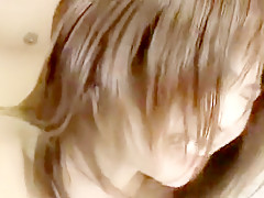 Oriental cutie sighs with pleasure has a hard cock explores her pussy