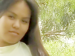 Kanani poses her sexy body outside and shows off a few peeks of skin