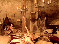 Three marvelous lesbians provide to each other overwhelming pleasure