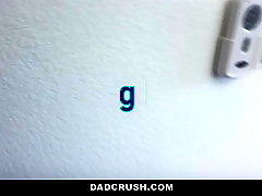 DadCrush - Horny Redhead Teen Pops Pussy for Stepdad