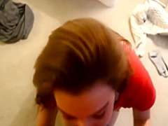 Eva gives you a POV blowjob handjob and footjob
