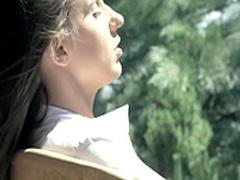 Beautiful brunette has her hung lover licking and pounding her holes