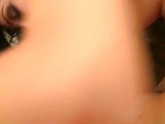 Alluring brunette teen Emily offers her boyfriend a sensual blowjob