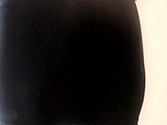 Voluptuous brunette cougar in stockings sucks and fucks a long shaft