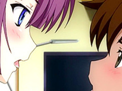 Inexperienced young man gets to fuck a sensual busty coquette