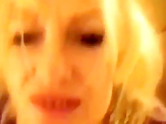 Dirty talking mature bimbo