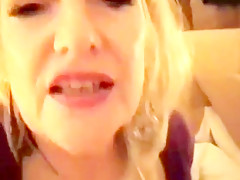 Dirty talking mature bimbo