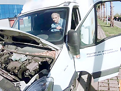 Rossella Visconti gives a sloppy blowjob to a stranger