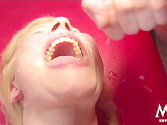 Melanie Moon in Busty German Mom Gangbang Bukkake - MMVFilms