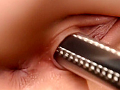 Wild brunette lesbians use tongues, fingers and toys to find pleasure