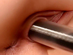 Wild brunette lesbians use tongues, fingers and toys to find pleasure