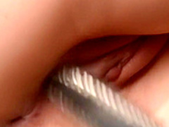 Wild brunette lesbians use tongues, fingers and toys to find pleasure