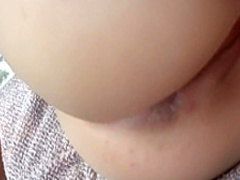 Horny blonde milf takes a dildo in her cunt and a hard dick up her ass