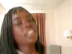 Big breasted chocolate hottie loves to blow and fuck a big black dick