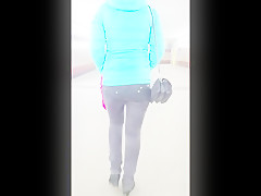 junior asian woman with round ass