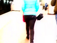 junior asian woman with round ass