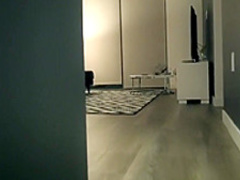 Mesmerizing brunette shows off her heavenly ass and fucks a huge dick