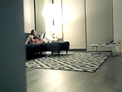 Mesmerizing brunette shows off her heavenly ass and fucks a huge dick