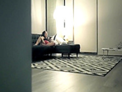 Mesmerizing brunette shows off her heavenly ass and fucks a huge dick