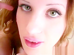 Beautiful girl Naudia delivers a fabulous handjob and gets facialized