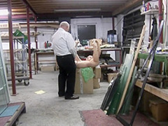 Kinky brunette Gabrielle loves to get her ass drilled deep and rough