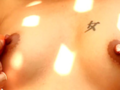 Charming Oriental teen Hana has a small sex toy satisfying her desires