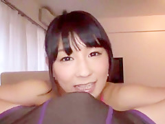 Horny Japanese chick Chiharu Nakai in Amazing Couple, POV JAV scene