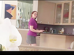 Bootylicious redhead milf has her beaver plugged