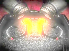 Interracial gangbang