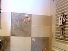 Attractive Asian girl Ae enjoys a relaxing shower with her boyfriend