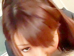 Horny Japanese chick Yuna Hoshi in Exotic Blowjob, Facial JAV movie