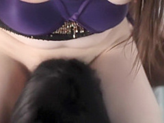 Interracial young lesbians Tessa and Ana playing out their fantasies