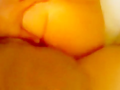 Big breasted chick gets her snatch drilled doggy style and creampied