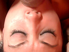 Rayne Rodriguez delivers a special blowjob and gets a mouthful of cum