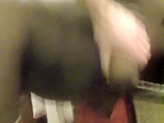 Pretty ebony slut knows how to suck a monumental white prick