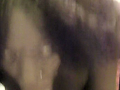 Pretty ebony slut knows how to suck a monumental white prick