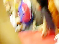 Dancing college girl with cute little asses