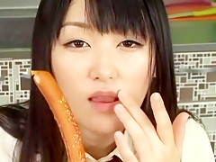 Horny Japanese chick Nana Usami in Fabulous Blowjob, POV JAV video