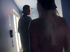 Big breasted blonde milf hangs on for a long cock and a deep drilling