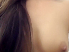 Pretty brunette stepsister is in need of a thick rod filling her twat