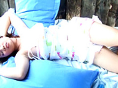 Mesmerizing Oriental girl Ying Charintip gets naughty in the outdoors