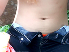 Mesmerizing Oriental girl Ying Charintip gets naughty in the outdoors