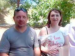 Hot pregnant threesome with cumshot