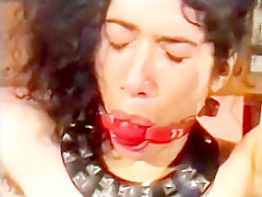 Hard BDSM of a slim fit brunete